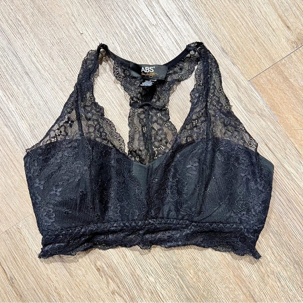 ABS Allen Schwartz Black Lace Bralette